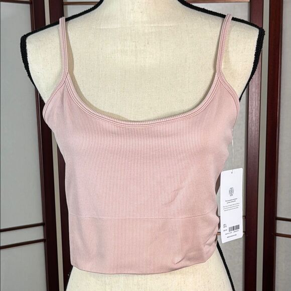 Athleta Tops - Athleta Pink Ribbed Camisole Tank